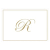 Caspari - Blank Correspondence Cards - Single Initial - Gold Embossed - Findlay Rowe Designs