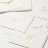 Caspari - Blank Correspondence Cards - Single Initial - Gold Embossed - Findlay Rowe Designs