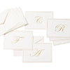Caspari - Blank Correspondence Cards - Single Initial - Gold Embossed - Findlay Rowe Designs