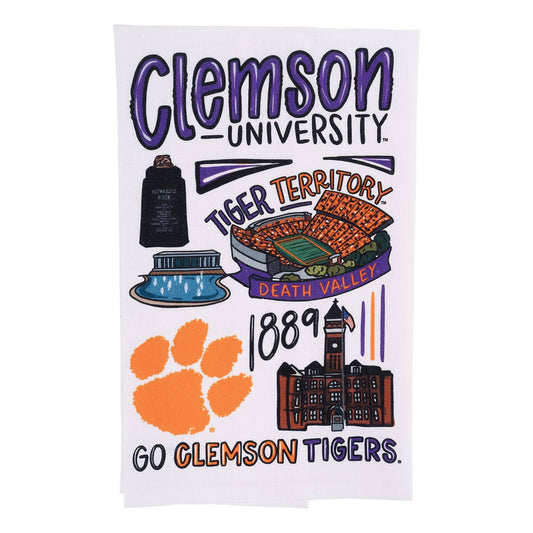 Towel - Clemson Icons - Findlay Rowe Designs