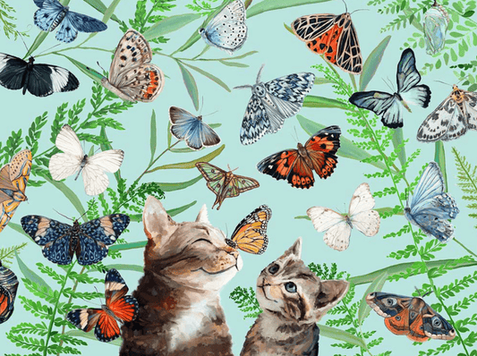 Greenbox Art- BUTTERFLY KITTEN FRIENDS PUZZLE - Findlay Rowe Designs