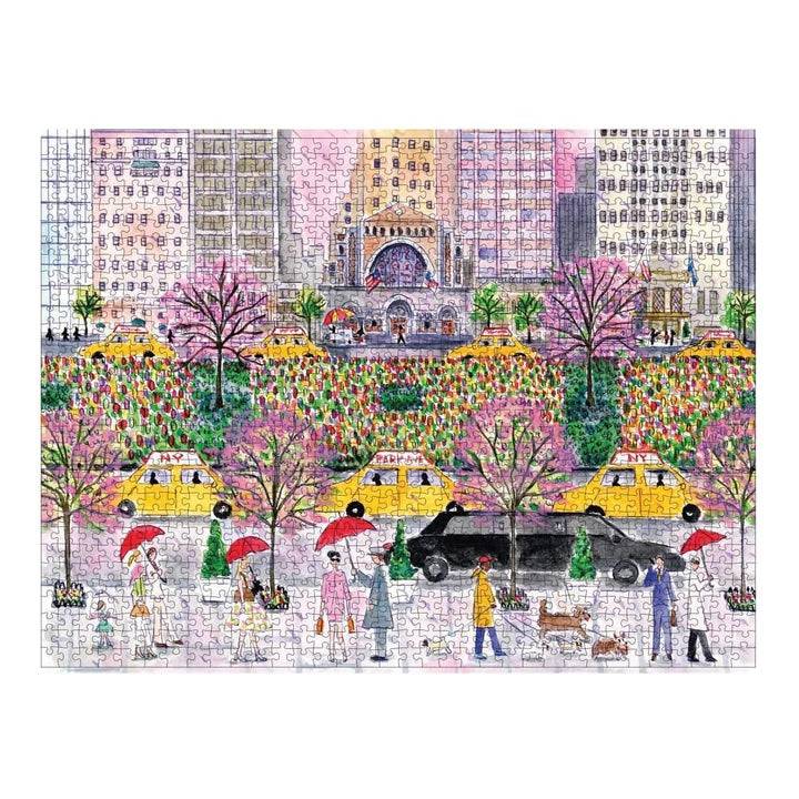 Michael Storrings- Spring On Park Ave NYC 1000 Piece Jigsaw Puzzle - Findlay Rowe Designs