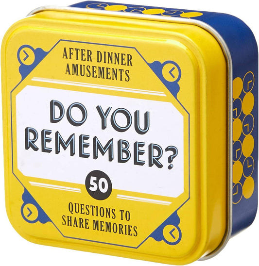 After Dinner Amusements: Do You Remember? - 50 Questions to Share Memories - Findlay Rowe Designs