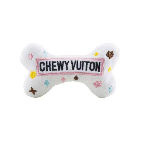 HAUTE DIGGITY DOG-WHITE CHEWY VUITON BONE LG - Findlay Rowe Designs