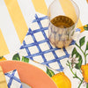 Hester & Cook - Cocktail Napkin - Blue Lattice - Findlay Rowe Designs