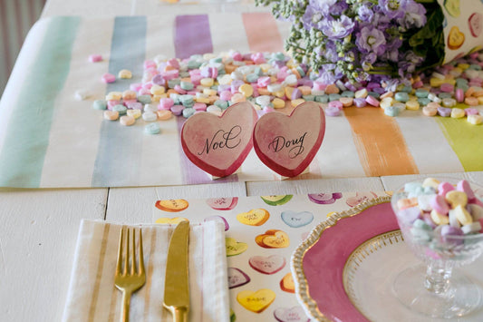 Hester & Cook - Table Runner - Sorbet Painted Stripe - Findlay Rowe Designs