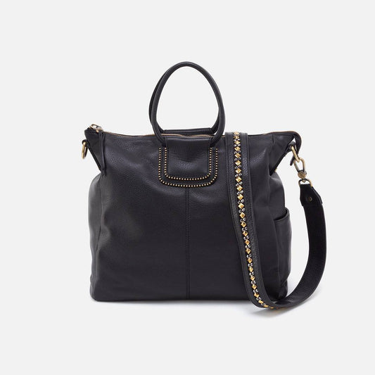 Hobo - Sheila Large Satchel - Black With Ball Chain Strap - Findlay Rowe Designs