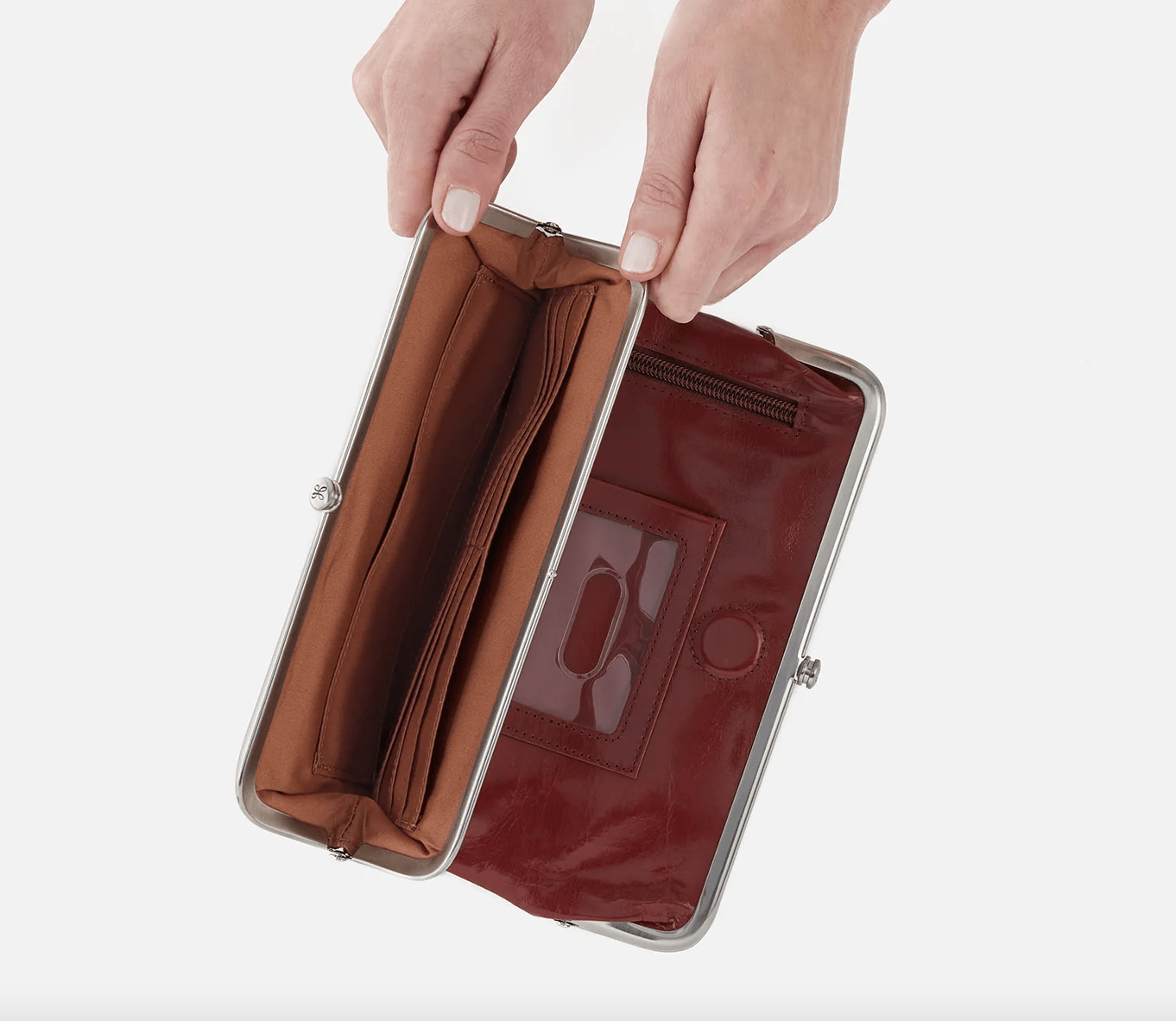 Hobo Lauren Clutch Wallet Henna