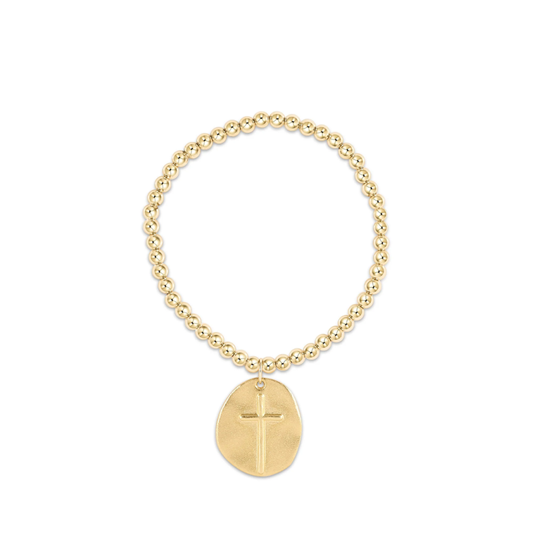 Enewton Extends - Classic Gold 4mm bead bracelet - Inspire Gold Charm - Findlay Rowe Designs