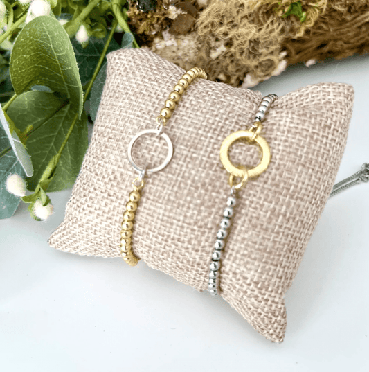 Inspiredesigns - Good Times Bracelet - Gold Circle - Findlay Rowe Designs