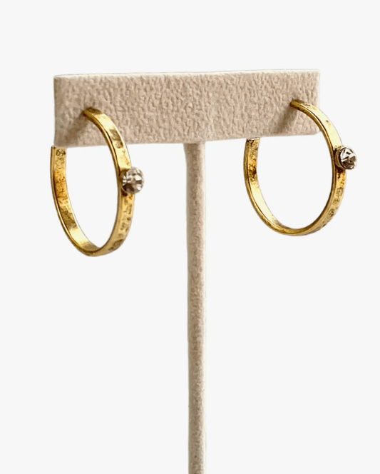 Inspire Designs - Twinkle Hoop Earring - Gold - Findlay Rowe Designs