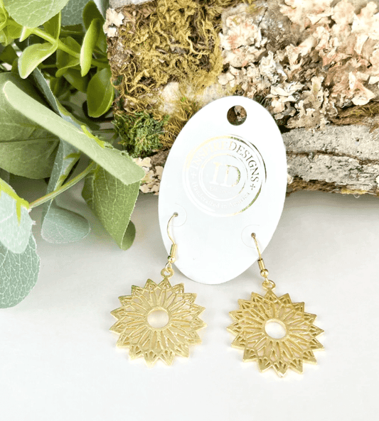 Inspired Designs- Diva Gold Earrings - Findlay Rowe Designs