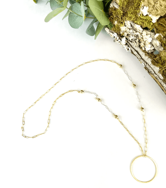 Inspired Designs- Born Again Gold Circle Necklace - Findlay Rowe Designs