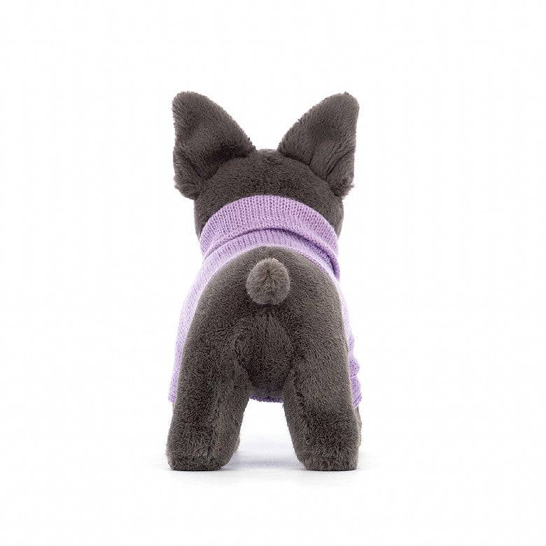 Jelly Cat - Sweater French Bulldog Purple - Findlay Rowe Designs