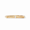 Julie Vos - Catalina Hinge Bangle in Iridescent Clear Crystal - Findlay Rowe Designs