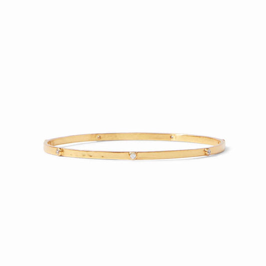 Julie Vos - Crescent Stone Bangle - Cubic Zirconia - Findlay Rowe Designs