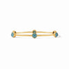 JULIE VOS - Milano Luxe Bangle - Iridescent Peacock Blue - Findlay Rowe Designs