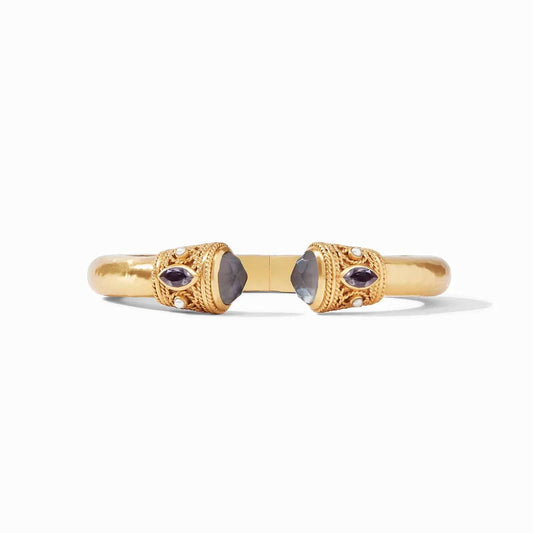 Julie Vos - Monaco Demi Cuff - Iridescent Charcoal Blue - Findlay Rowe Designs