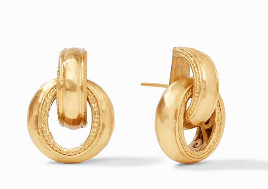 Julie Vos - Cannes Doorknocker Gold Earring - Findlay Rowe Designs