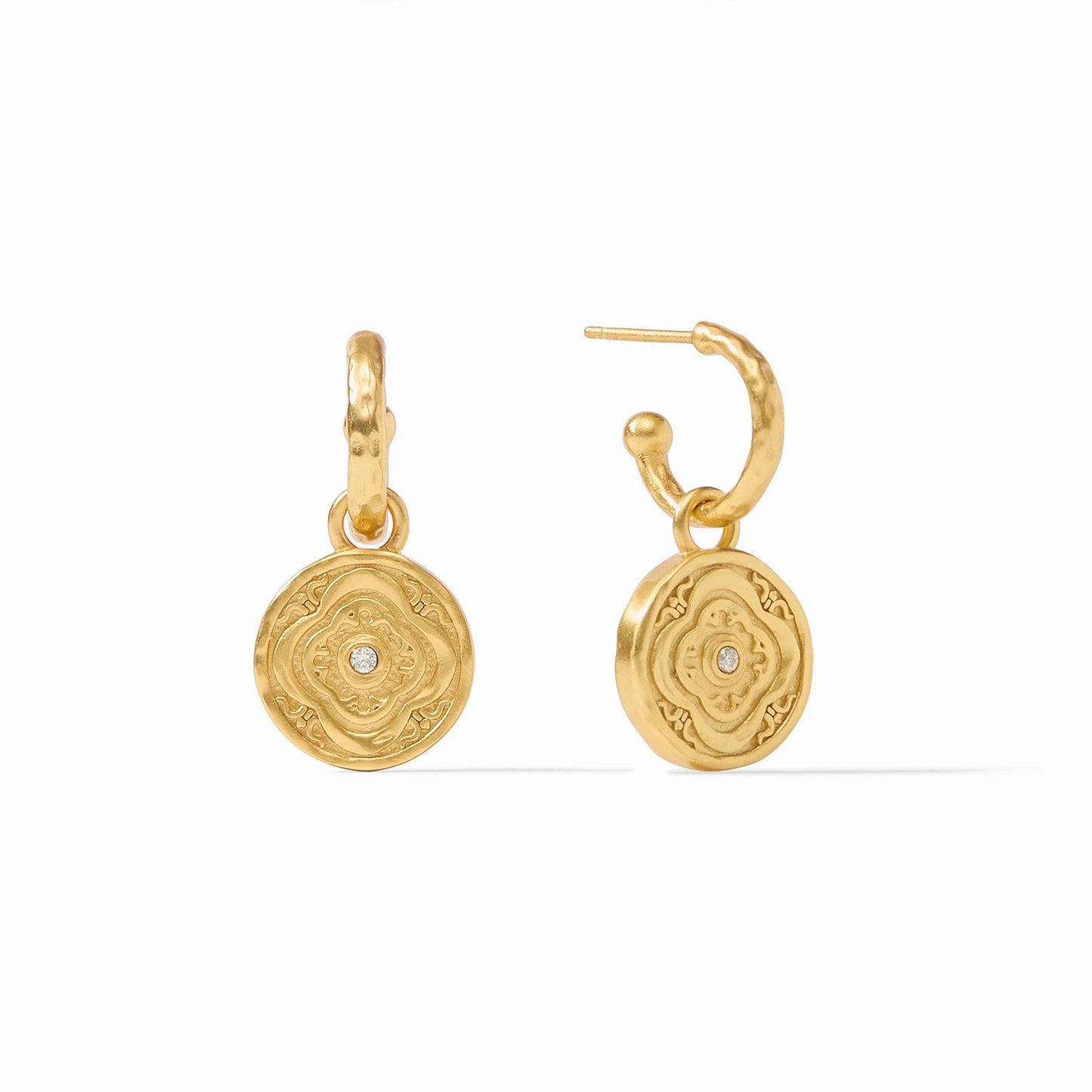 JULIE VOS- Astor 6-in-1 Charm Earring - Iridescent Clear Crystal - Findlay Rowe Designs
