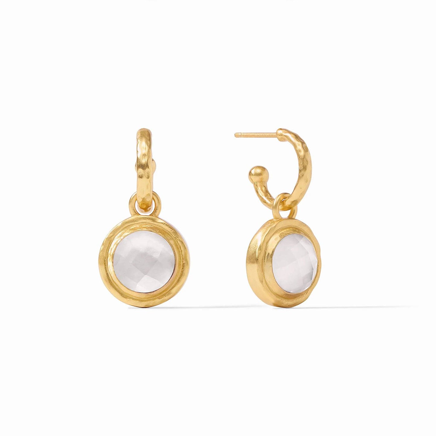 JULIE VOS- Astor 6-in-1 Charm Earring - Iridescent Clear Crystal - Findlay Rowe Designs