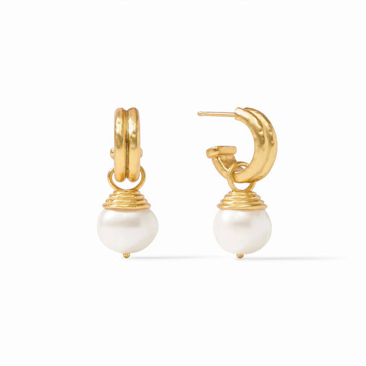 JULIE VOS- Astor Pearl Hoop & Charm Earring - Findlay Rowe Designs