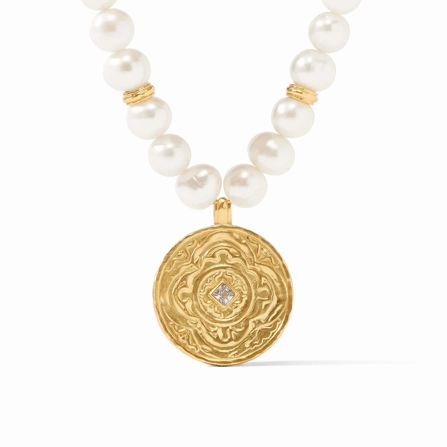 JULIE VOS - Astor Statement Necklace - Iridescent Clear Crystal - Findlay Rowe Designs