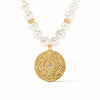 Julie Vos - Astor Statement Necklace - Iridescent Clear Crystal - Findlay Rowe Designs
