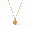 Julie Vos - Fleur-de-Lis Solitaire Necklace in Pavé Cubic Zirconia - Findlay Rowe Designs