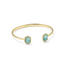 Kendra Scott - Bracelet - Daphne Gold Frame Cuff -  Teal Amazonite - Findlay Rowe Designs