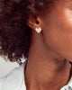 Kendra Scott - Ari Heart Gold Stud Earrings -  Rose Quartz - Findlay Rowe Designs