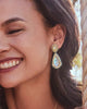 Kendra Scott - Beaded Camry Gold Statement Earrings in Iridescent Mix - Findlay Rowe Designs
