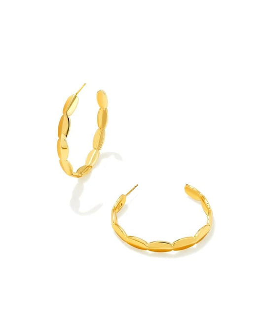Kendra Scott - Brooke Hoop Earrings in Gold - Findlay Rowe Designs