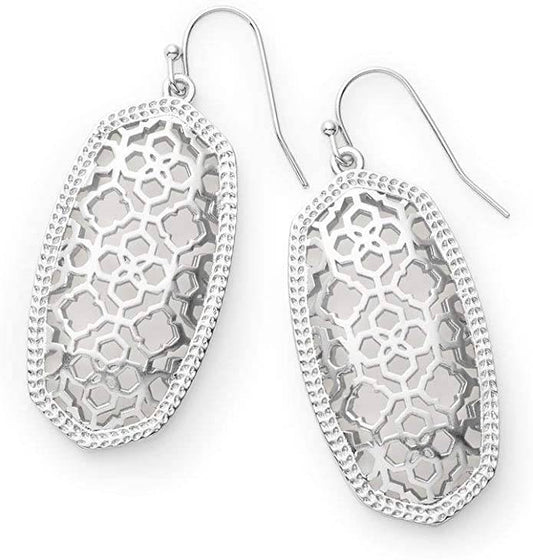 Kendra Scott Elle Earrings in Silver Filigree - Findlay Rowe Designs