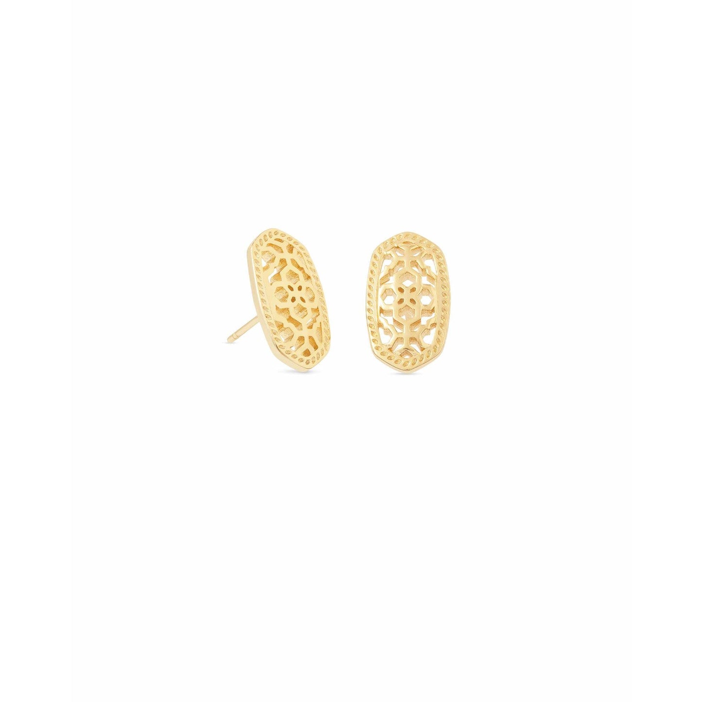 Kendra Scott - Ellie Gold Stud Earrings in Gold Filigree Mix - Findlay Rowe Designs