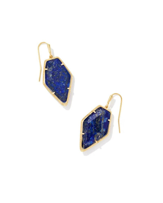kendra Scott - Framed Tessa Gold Drop Earrings in Blue Lapis - Findlay Rowe Designs
