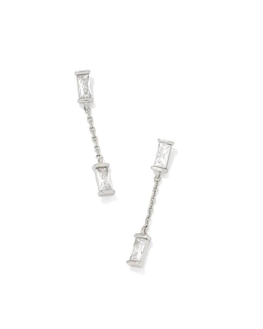 KENDRA SCOTT- JULIETTE EARR RHOD WHI CRYSTAL DROP - Findlay Rowe Designs