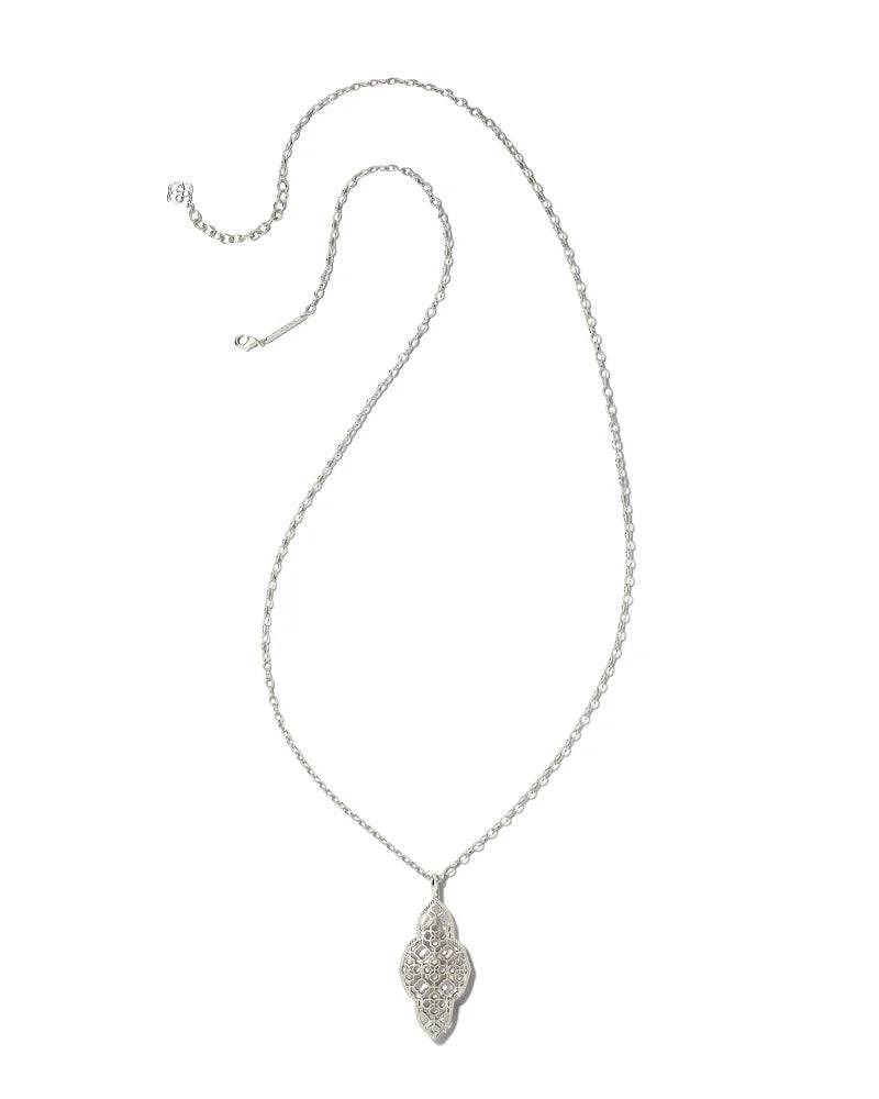 Kendra Scott - Abbie Long Pendant Necklace in Silver - Findlay Rowe Designs