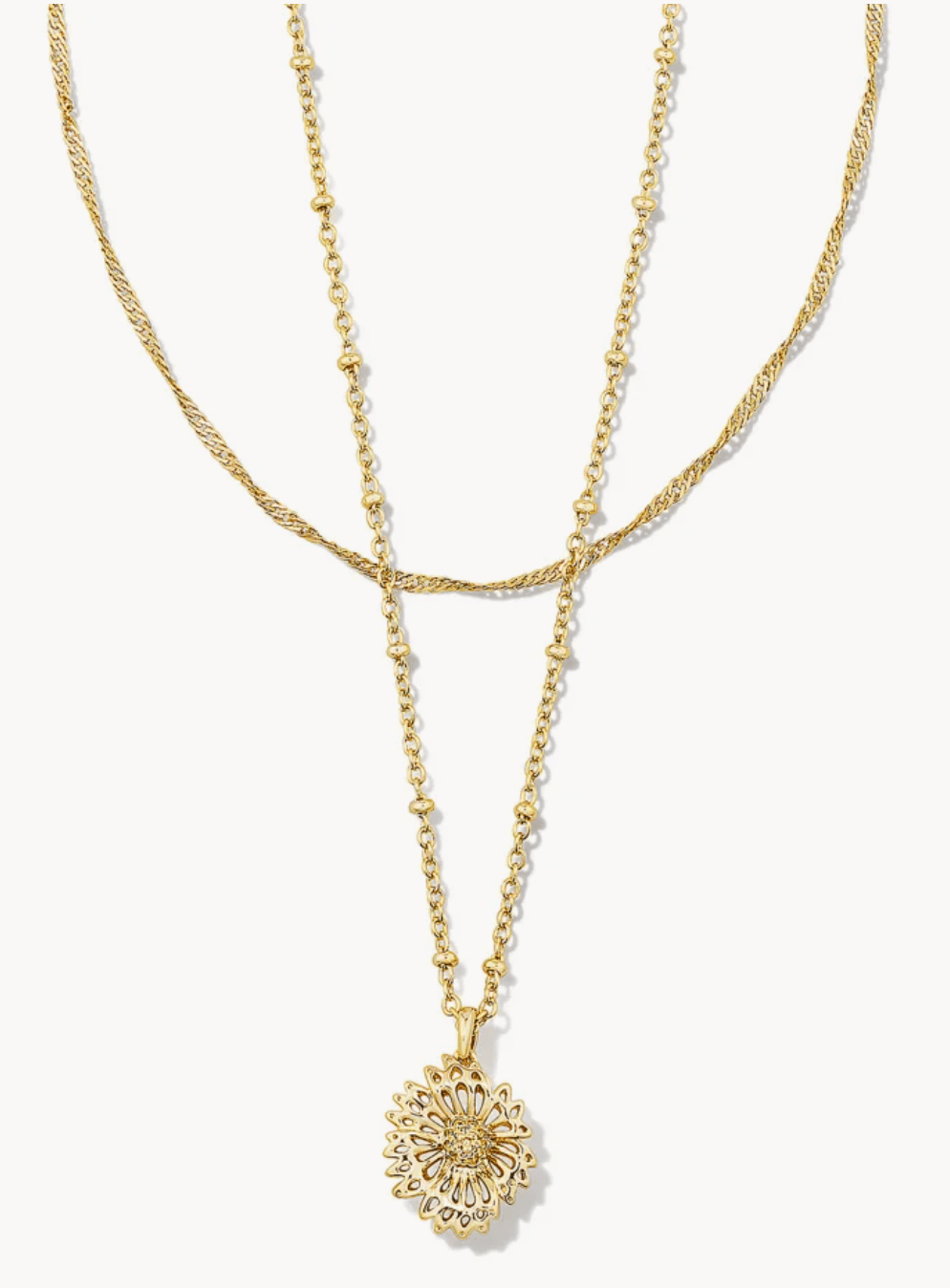 Kendra Scott - Brielle Multi Strand Necklace in Gold - Findlay Rowe Designs