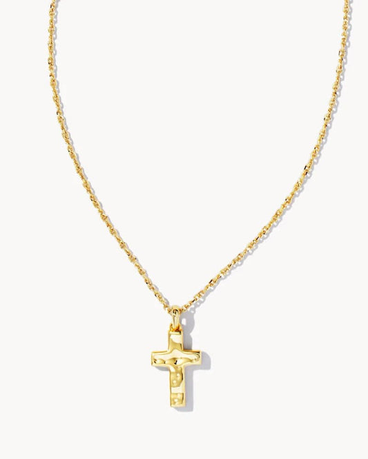 Kendra Scott - Cross Pendant Necklace - Gold - Findlay Rowe Designs