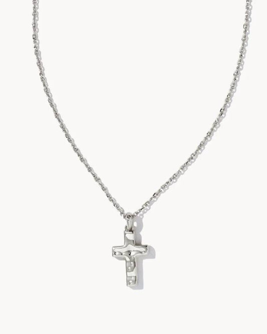 Kendra Scott - Cross Pendant Necklace - Silver Rhodium - Findlay Rowe Designs