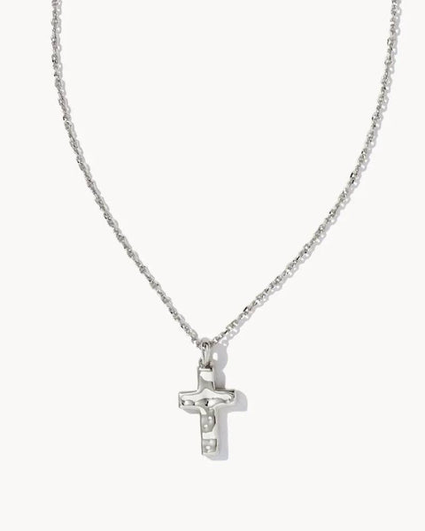 Kendra Scott - Cross Pendant Necklace - Silver Rhodium – Findlay