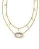 Kendra Scott - Elisa Gold Pearl Multi Strand Necklace in Ivory Mother-of-Pearl - Findlay Rowe Designs