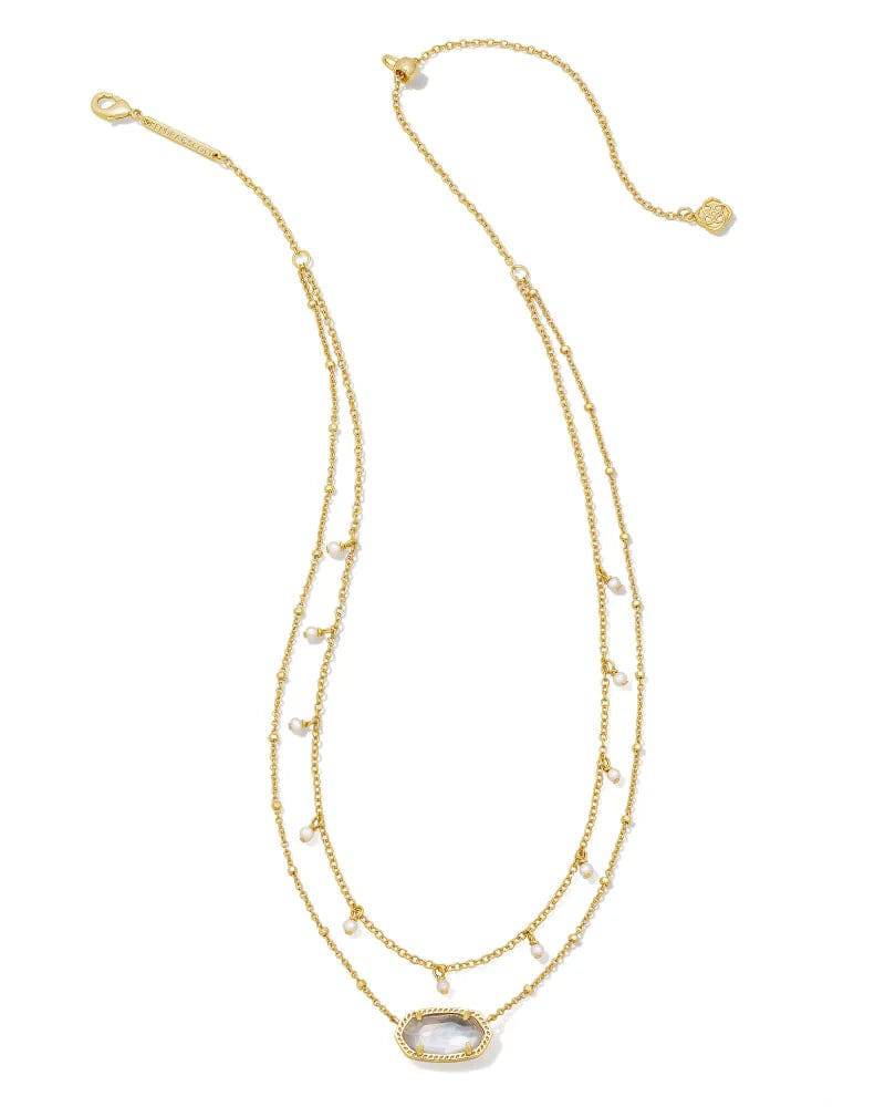 Kendra Scott - Elisa Gold Pearl Multi Strand Necklace in Ivory Mother-of-Pearl - Findlay Rowe Designs