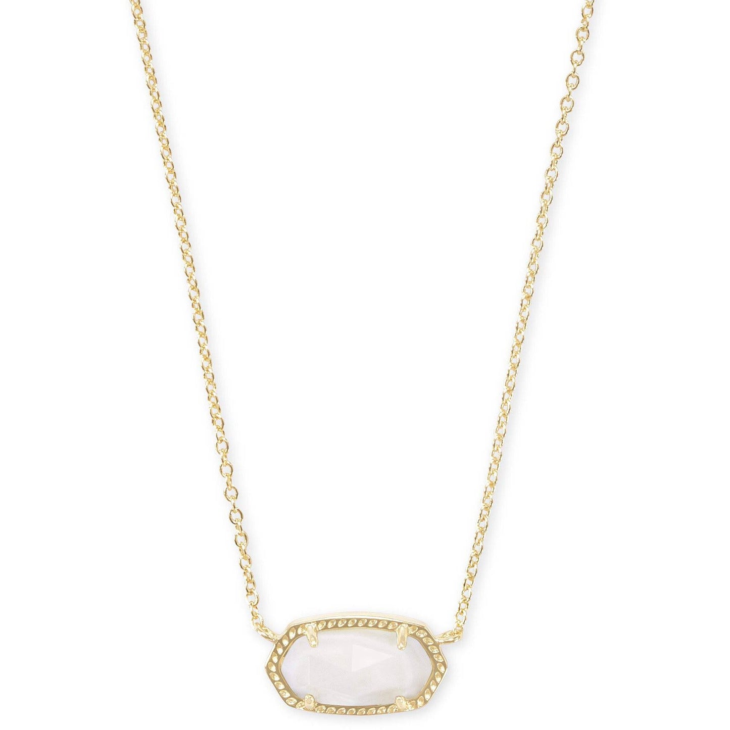 Kendra Scott - Elisa Gold Pendant Necklace in White Mother-of-Pearl - Findlay Rowe Designs