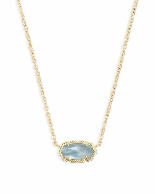 KENDRA SCOTT- Elisa Pendant Necklace in Light Blue Illusion - Findlay Rowe Designs