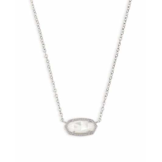 Kendra Scott - Elisa Silver Pendant Necklace - Mother-of-Pearl - Findlay Rowe Designs