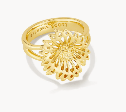 Kendra Scott - Brielle Band Ring in Gold  - Size 8 - Findlay Rowe Designs