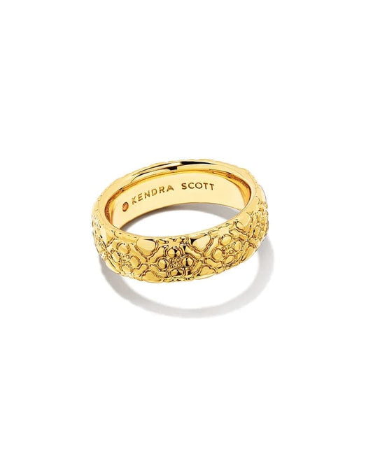 KENDRA SCOTT - Harper Band Ring in Gold - Findlay Rowe Designs
