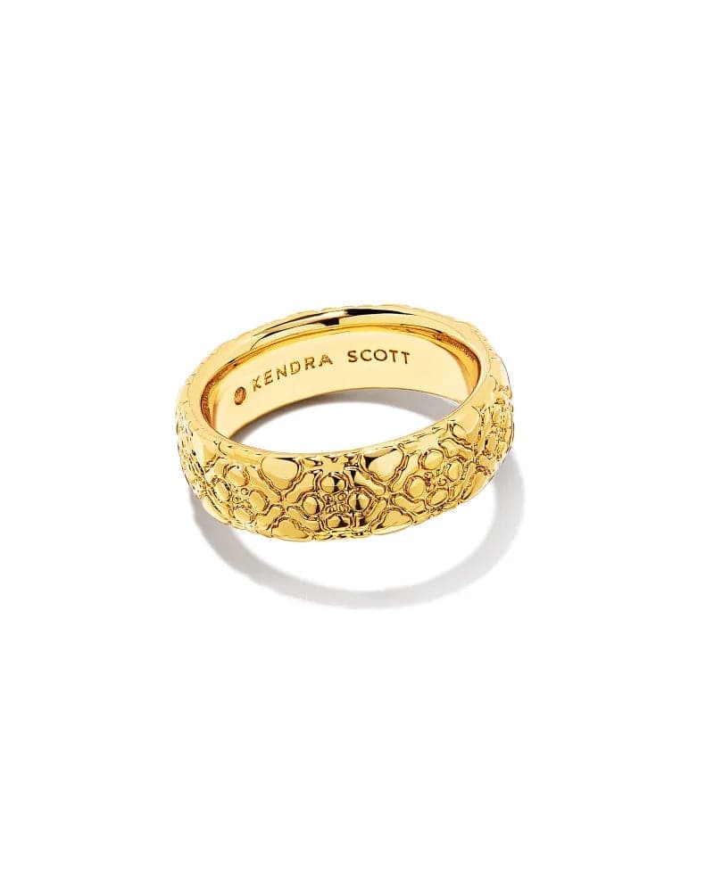 KENDRA SCOTT - Harper Band Ring in Gold - Findlay Rowe Designs